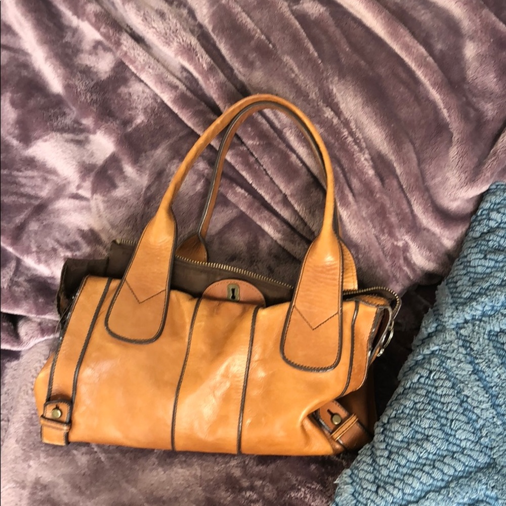 Fossil leather purse